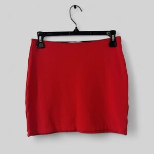 Red Mini Skirt